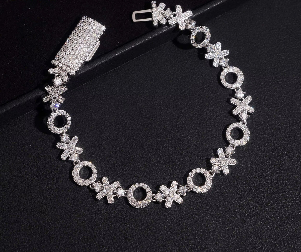 USA Local Stock Shipping Moissanite Bracelet Solid 925 Sterling Silver Gold Plated 8MM Gramoissanite Diamond Cuban Link Bracelet