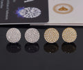 USA Warehouse Fast Shipping 10Mm Pass Diamond Test VVS Moissanite 925 Sterling Silver Gold Plated Screw Back Stud Earring