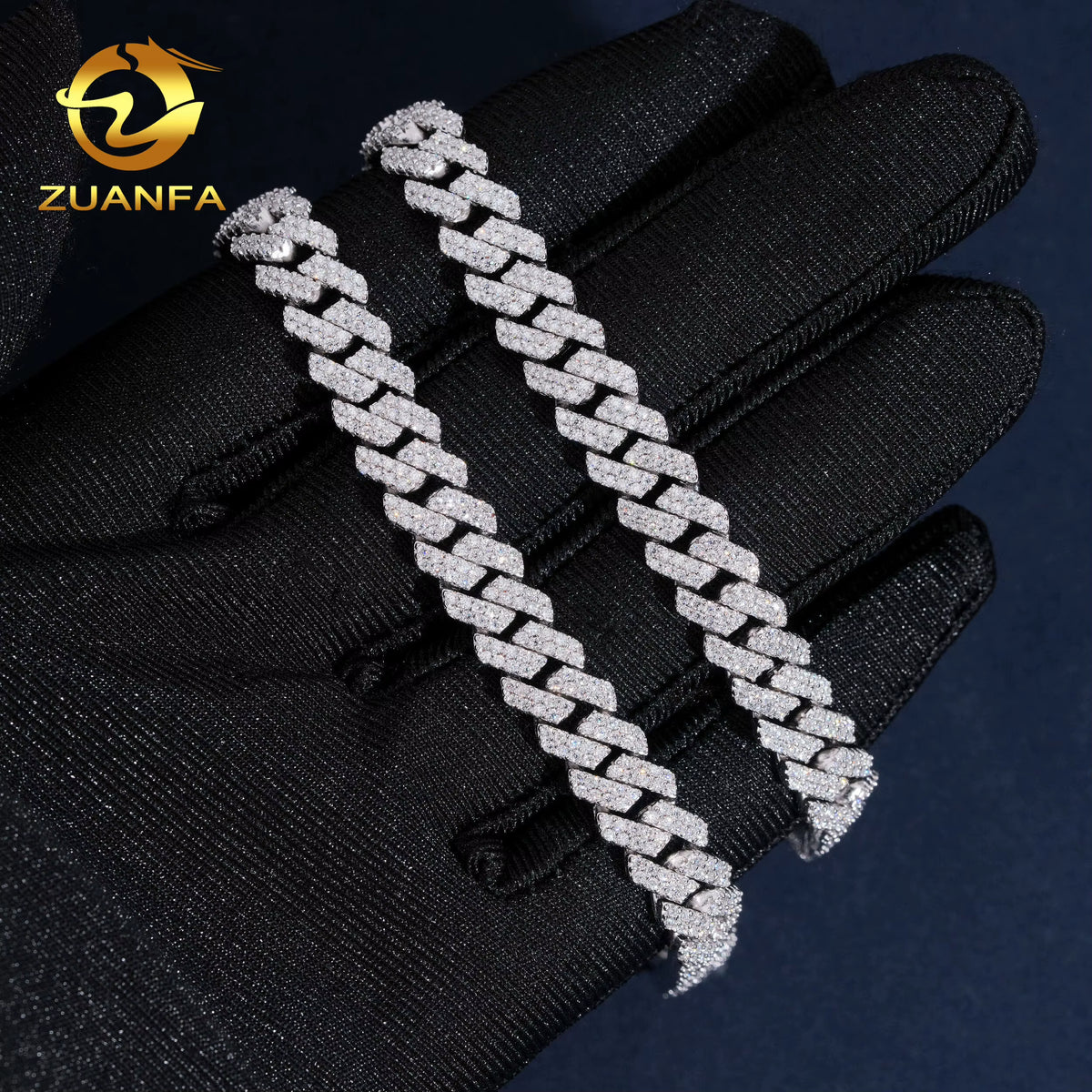 USA Local Stock 8Mm Bracelet Custom Hip Hop Jewelry Iced Out Diamond 925 Silver VVS Moissanite Cuban Link Chain Bracelet