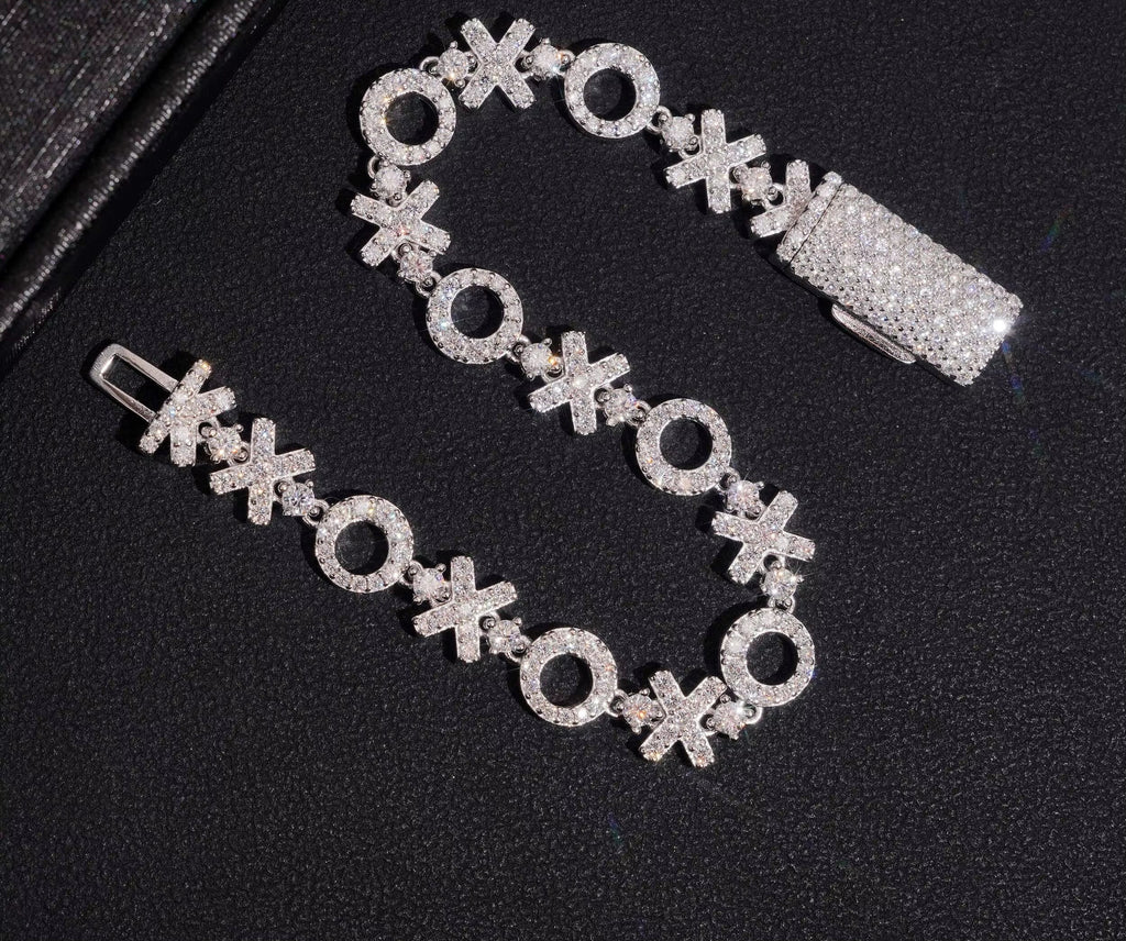 USA Local Stock Shipping Moissanite Bracelet Solid 925 Sterling Silver Gold Plated 8MM Gramoissanite Diamond Cuban Link Bracelet