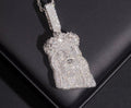 NEW USA Local Stock Hip Hop Jewelry Jesus Head Pendant Iced Out Pendant 925 Sterling Silver Moissanite Pendant Charm