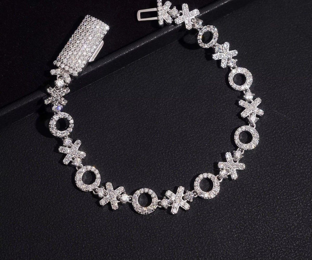 USA Local Stock Shipping Moissanite Bracelet Solid 925 Sterling Silver Gold Plated 8MM Gramoissanite Diamond Cuban Link Bracelet