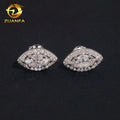 Pass Diamond Tester Marquise Cut Moissanite Hip Hop Earrings Screw Back Stud Earrings 925 Silver Moissanite Earrings USA Stock